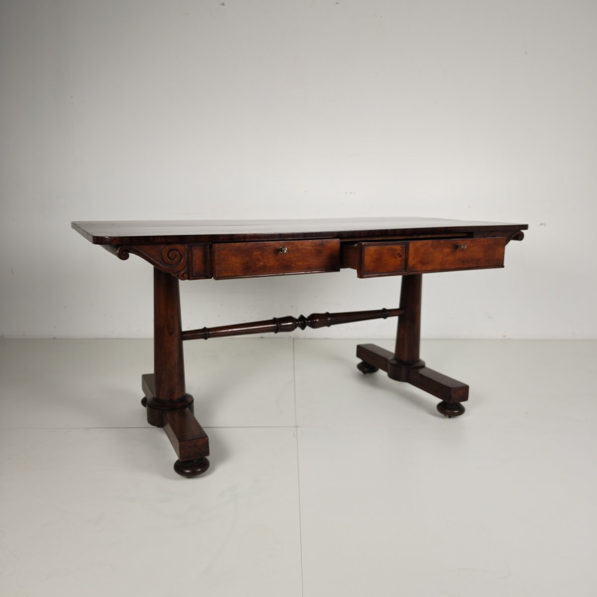 Early 19th Century English Regency / William IV Library Writing Table-photo-2