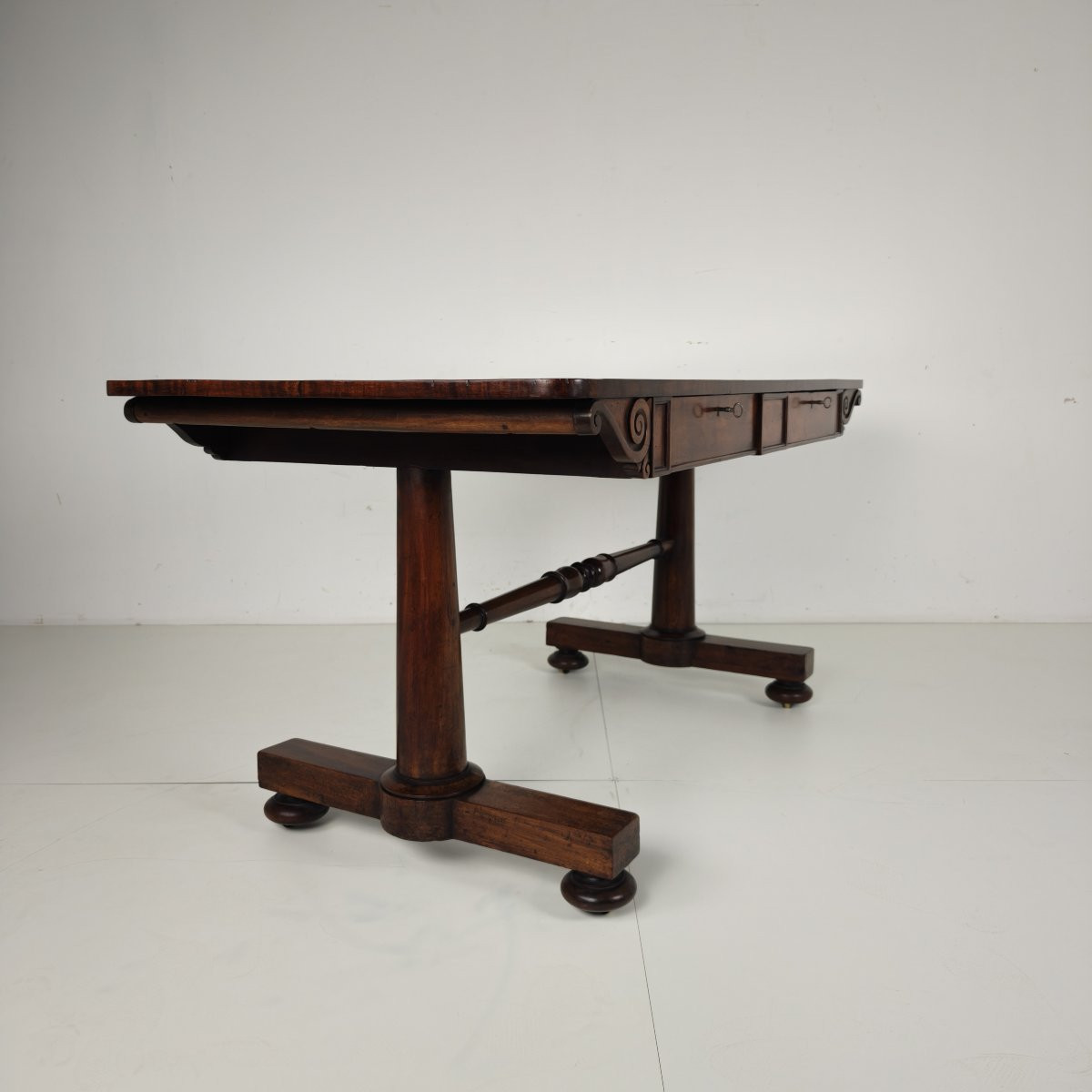 Early 19th Century English Regency / William IV Library Writing Table-photo-5