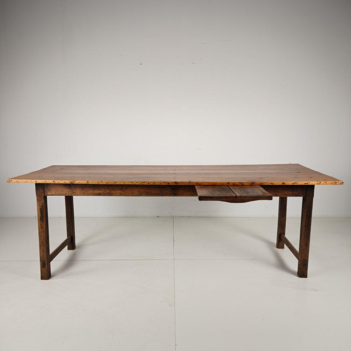 Table de salle à manger de ferme française de la fin du XIXe siècle-photo-2