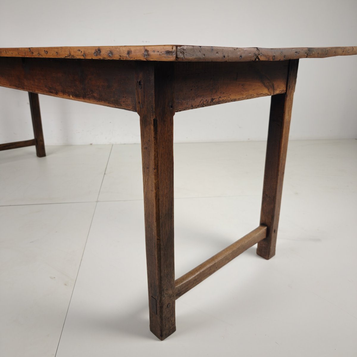 Table de salle à manger de ferme française de la fin du XIXe siècle-photo-3