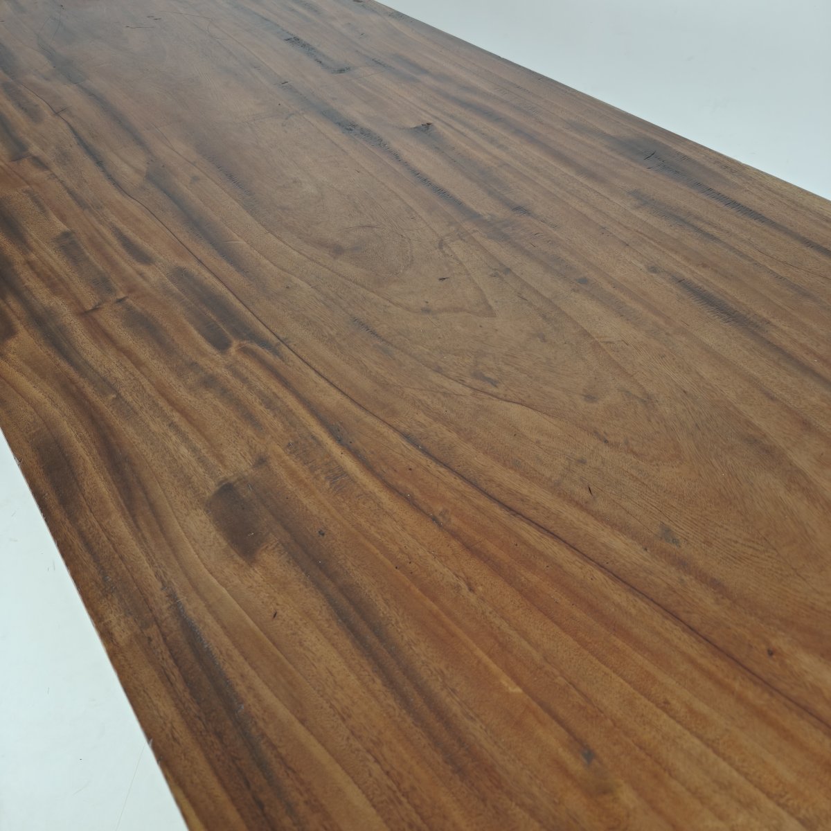 Table de salle à manger espagnole en bois massif – XXe siècle-photo-3