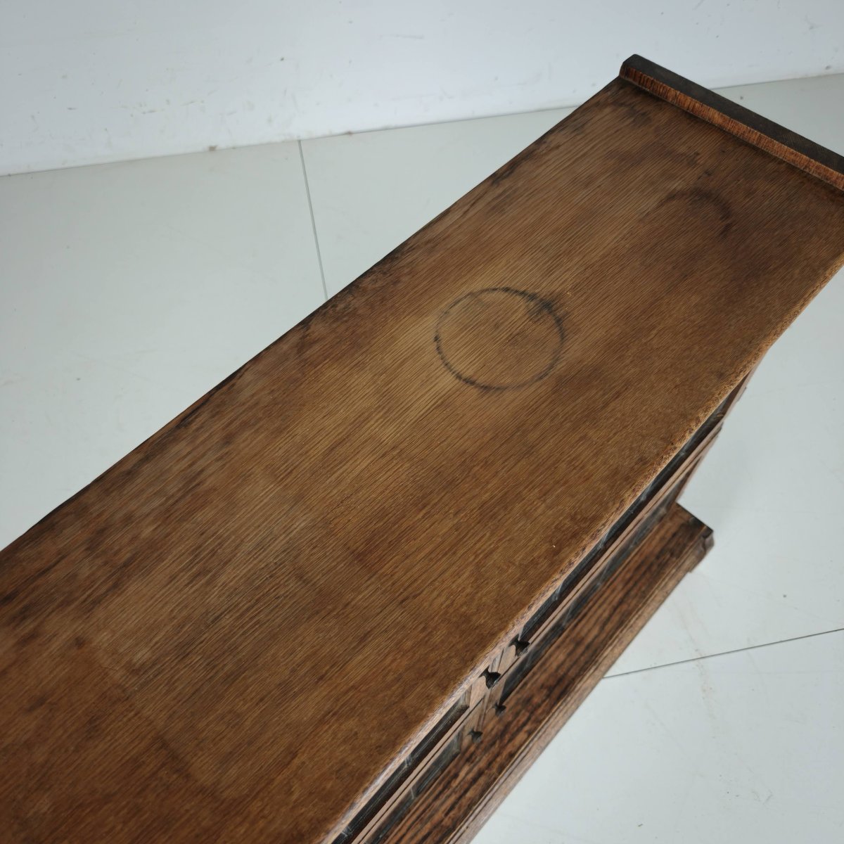 English Oak Bookcase By Minty Library Specialists, Oxford, 1920s-photo-2