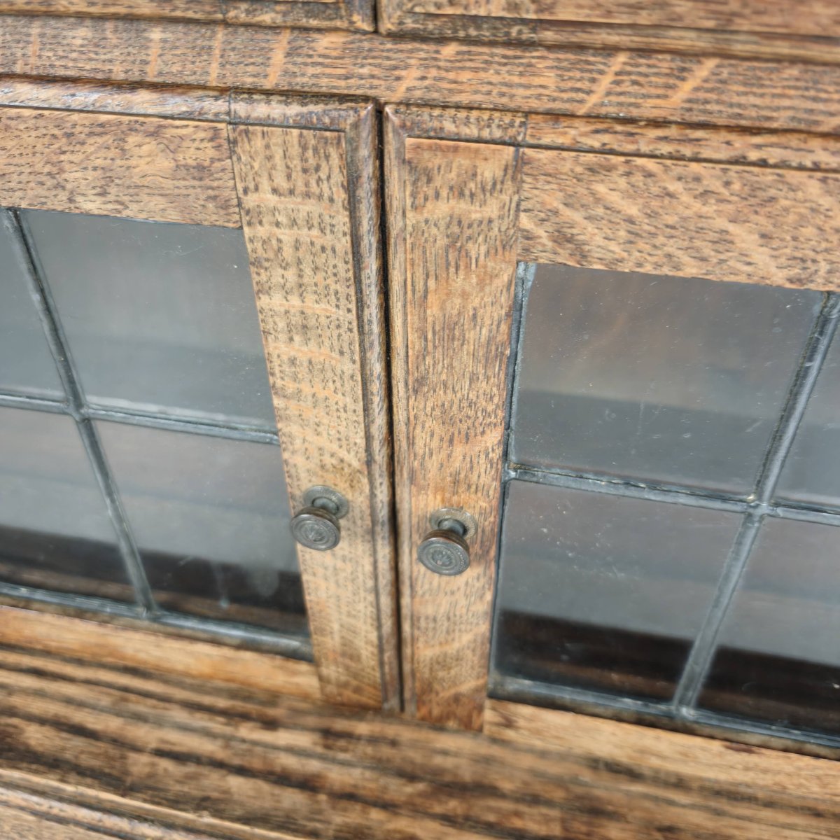 English Oak Bookcase By Minty Library Specialists, Oxford, 1920s-photo-4