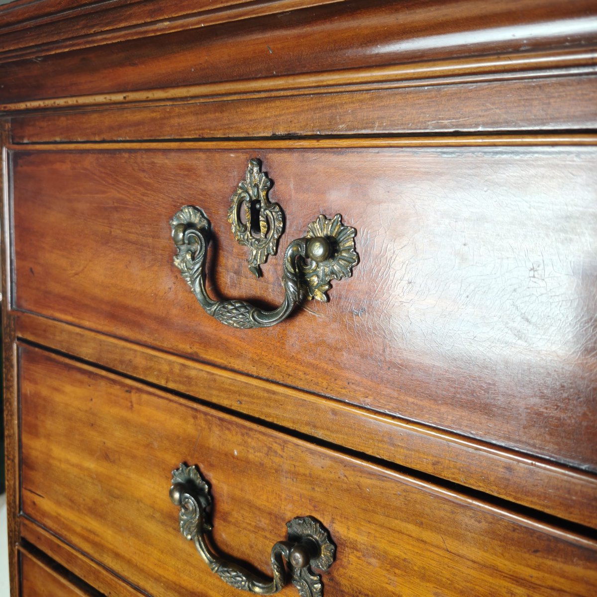Commode anglaise en acajou de style géorgien, vers 1820-photo-2