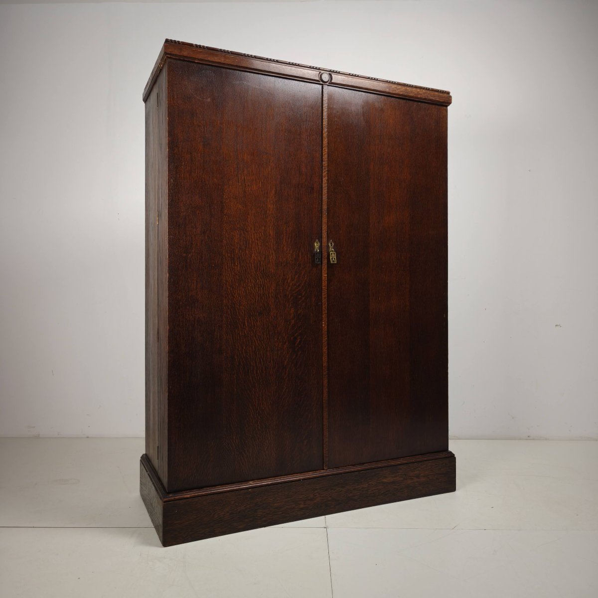 Armoire pour homme Compactom des années 1930, modèle n° 702 en chêne brun-photo-2