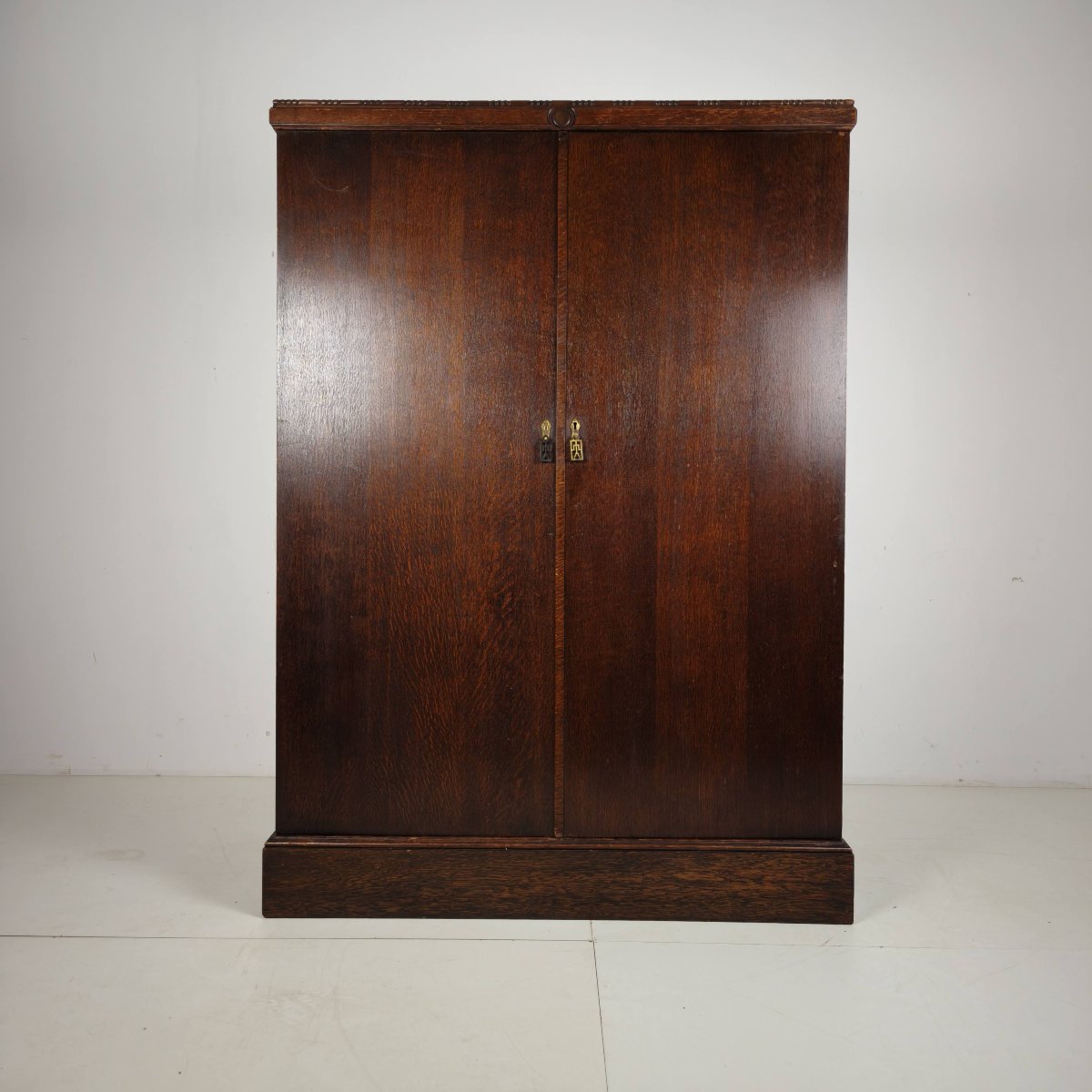 Armoire pour homme Compactom des années 1930, modèle n° 702 en chêne brun-photo-1