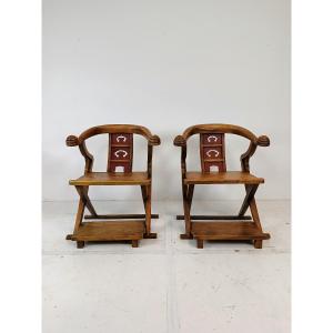 Fauteuils-trônes asiatiques rares