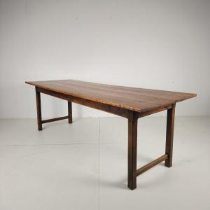 Table de salle à manger de ferme française de la fin du XIXe siècle