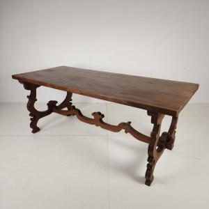 Spanish Solid Wood Dining Table – 20th Century