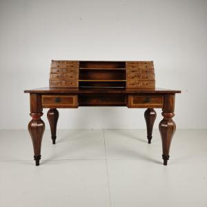 19th-century German Marquetry Writing Desk