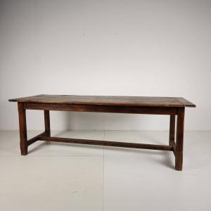 French Oak Farmhouse Table, 19th Century