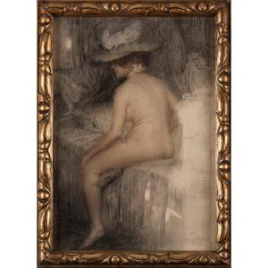 Eduard VEITH (Neutitschein 1858- Vienne 1925) Nu de dos