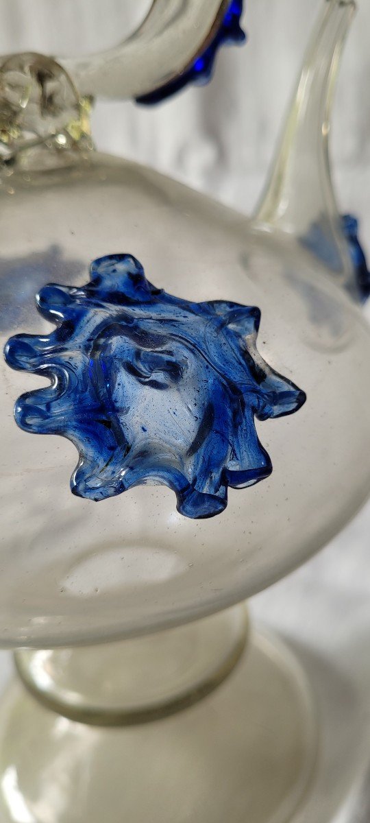 Cantir: Catalonia Glass Jug Late 18th Century-photo-3