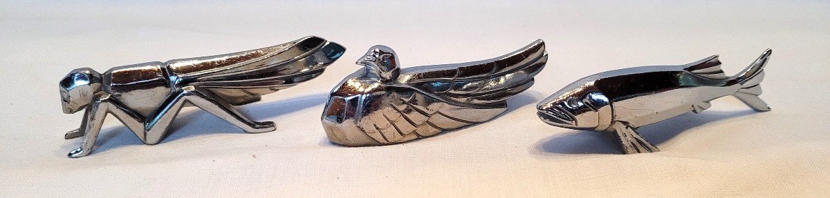 12 Art Deco Animal Knife Holders 1930-photo-3