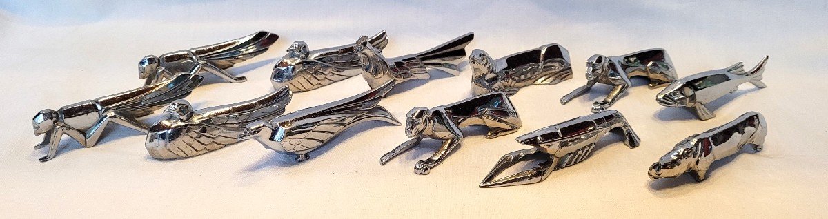 12 Art Deco Animal Knife Holders 1930