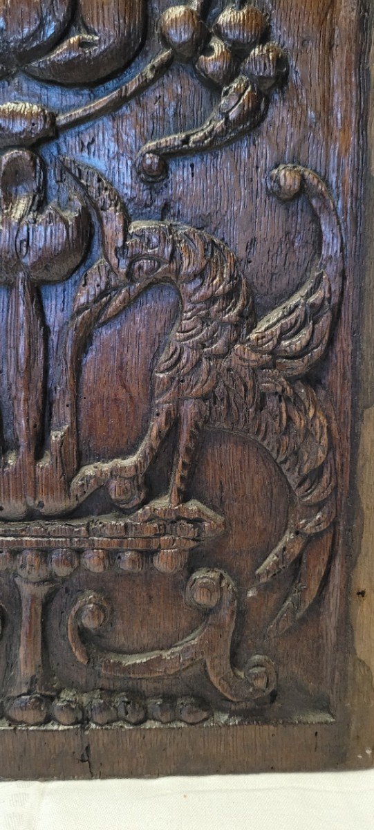 High Period, Carved Wood Panel-photo-3