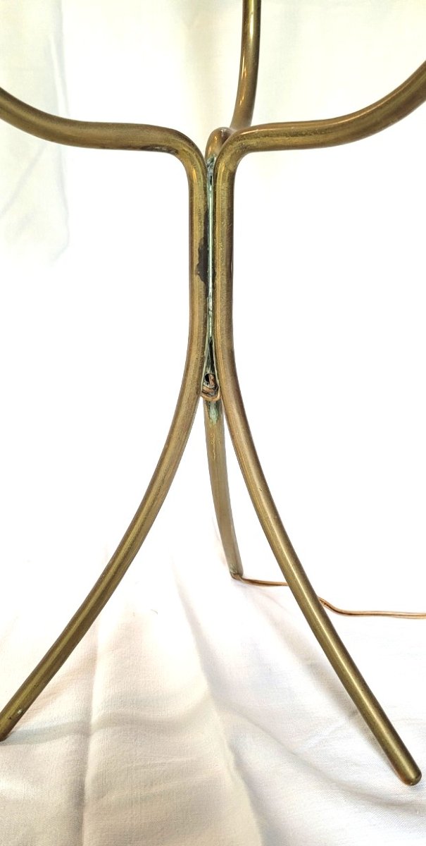 Paire de chandeliers bronze dans le gout de Jean Royère, Persane 1955-photo-4