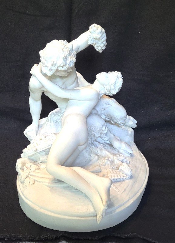  Satyr And Bacchante, Clodion, Sèvres Biscuit 1900-photo-2