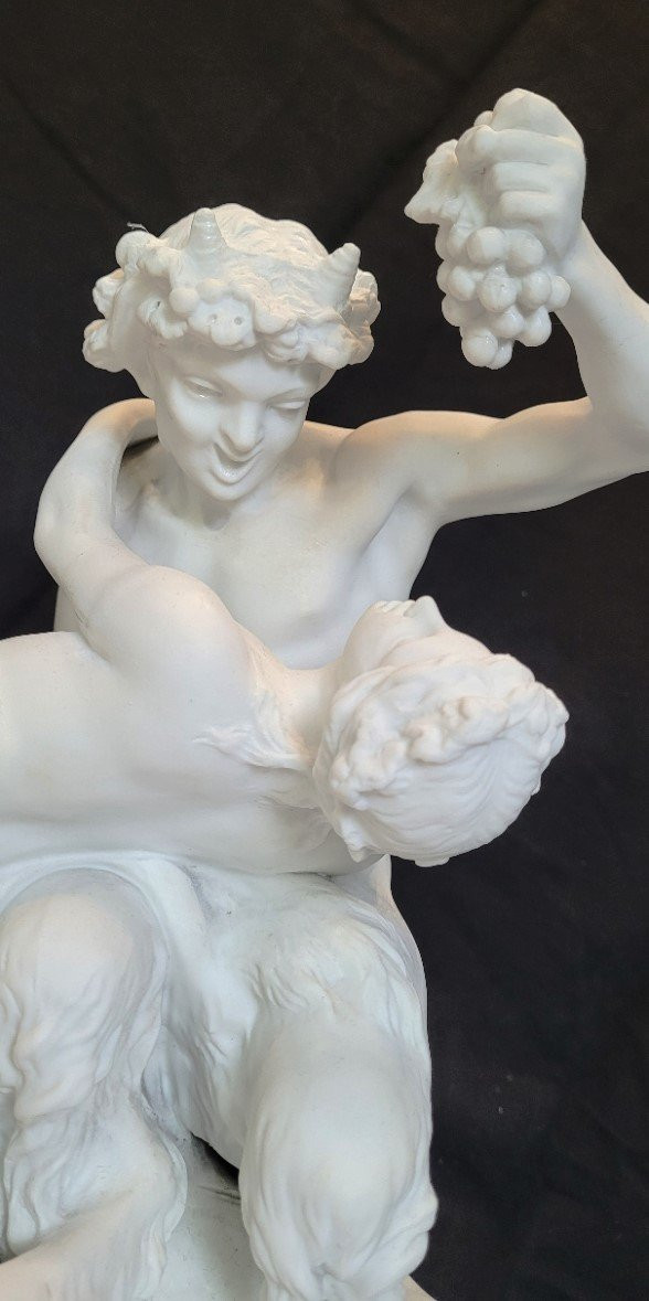  Satyr And Bacchante, Clodion, Sèvres Biscuit 1900-photo-1