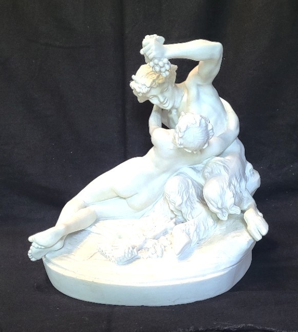  Satyr And Bacchante, Clodion, Sèvres Biscuit 1900