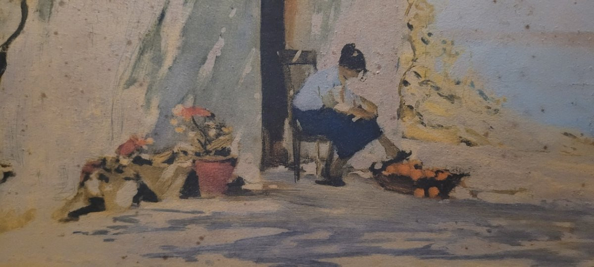 Westchiloff Constantin , Lithographie aquarellée signée-photo-2