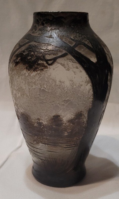 J. Franco, Vase With Acid-etched Decoration, 1900-photo-2