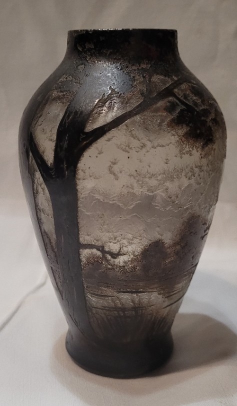 J. Franco, Vase With Acid-etched Decoration, 1900