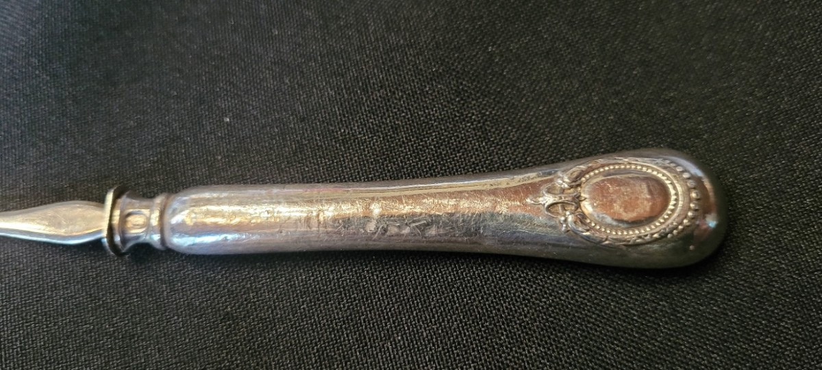 6  Fourchettes à gâteaux , Argent minerve XIX ème-photo-4