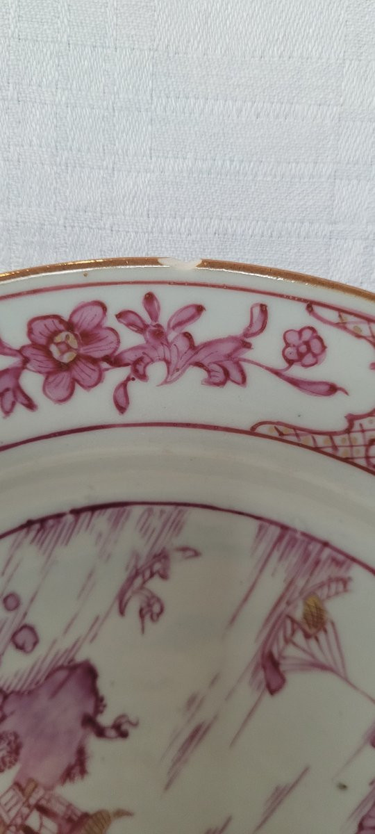 East India Company, 8 Qianlong Famille Rose Plates, 18th Century-photo-2