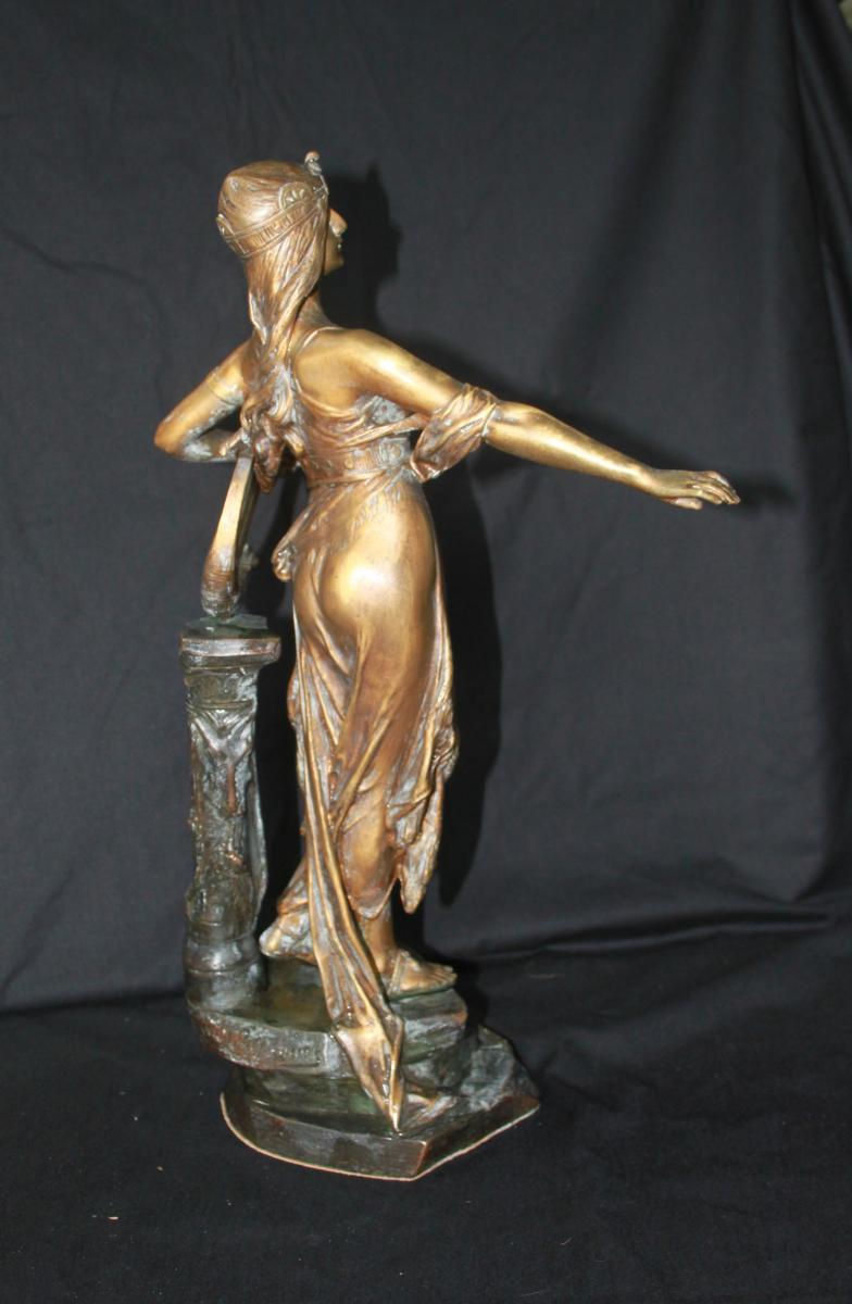 Edouard DROUOT : Salomé, bronze à double patine-photo-2