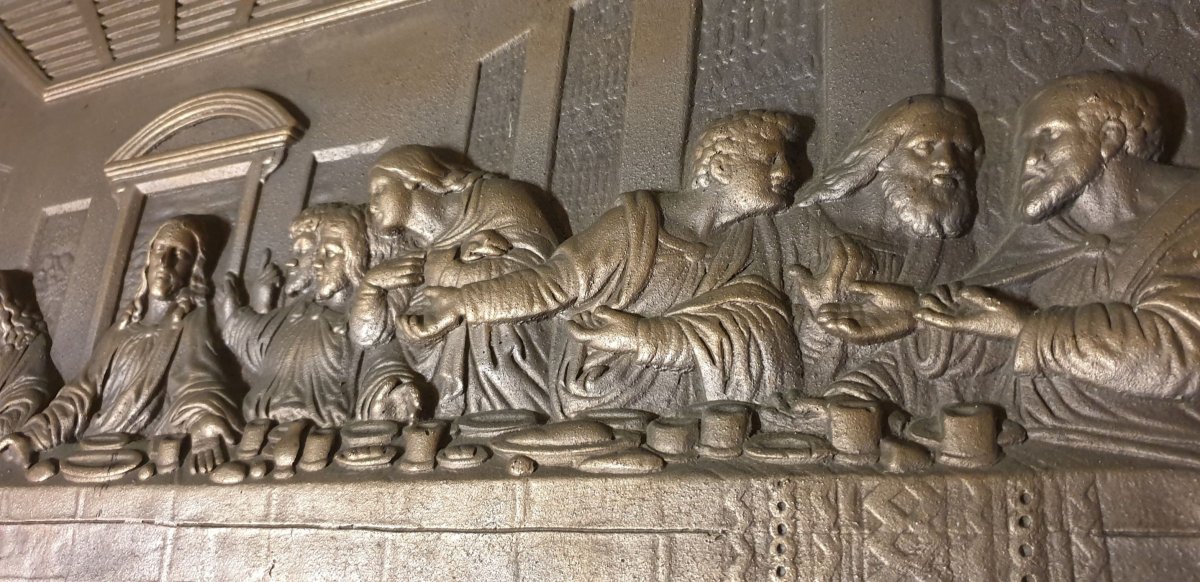 The Last Supper, De Vinci Large Bronze Plate XIX-photo-4