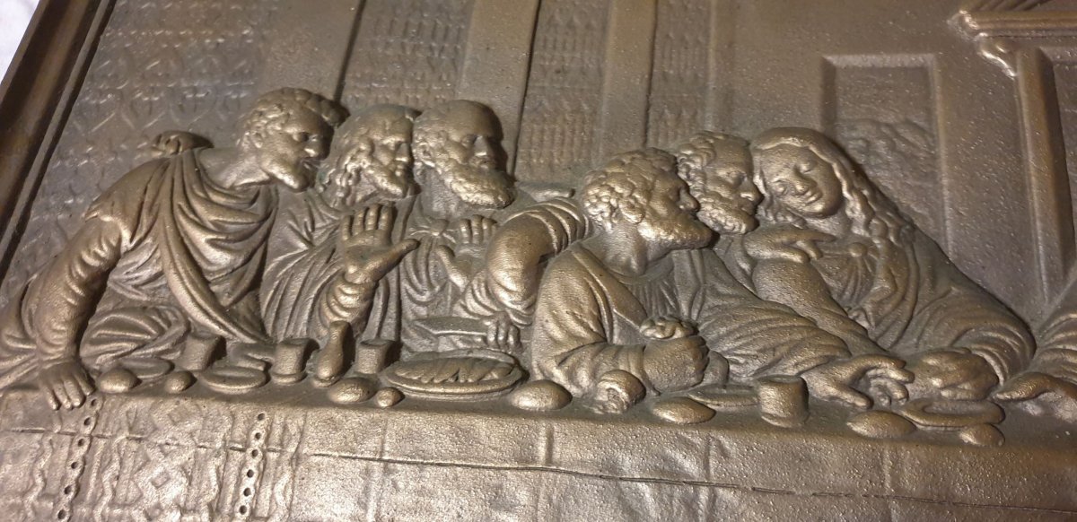 The Last Supper, De Vinci Large Bronze Plate XIX-photo-3