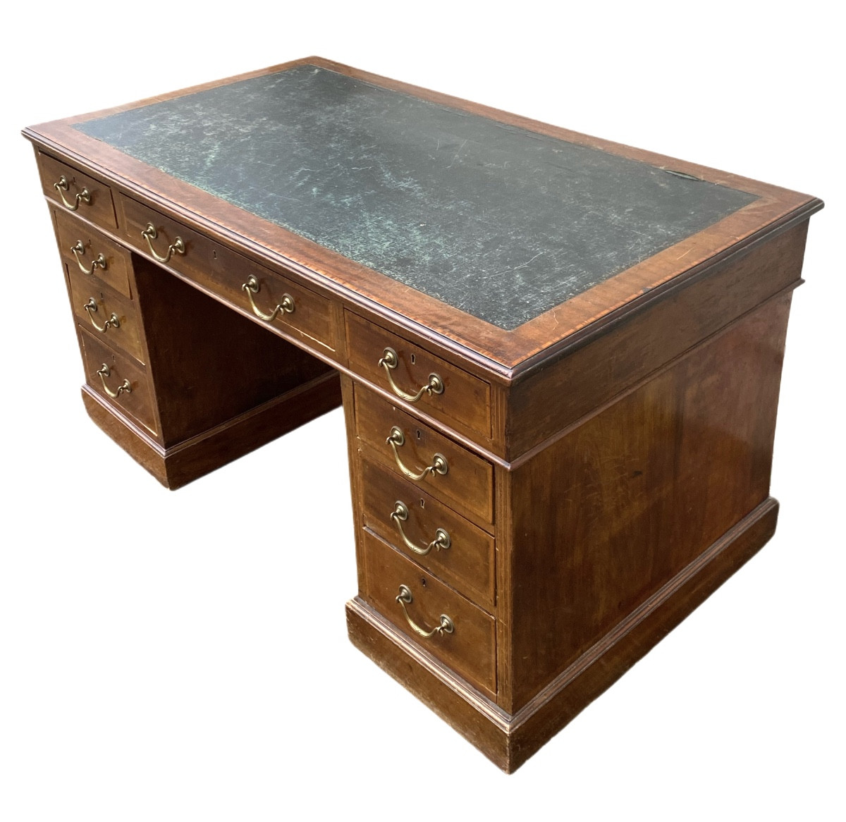 Antique English Walnut Drawer Unit Desk, 1930-photo-2