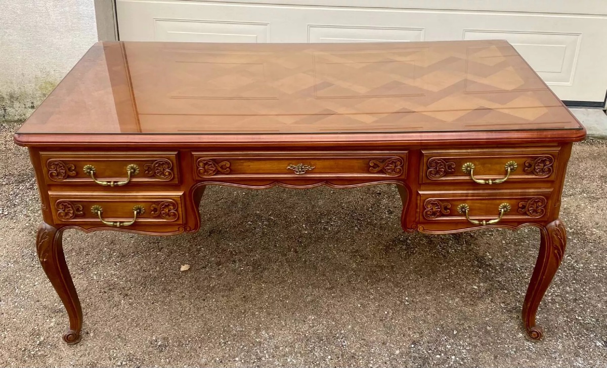 Grand bureau, plat Louis XV -photo-1