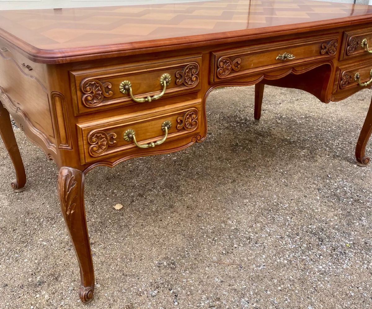 Grand bureau, plat Louis XV -photo-5