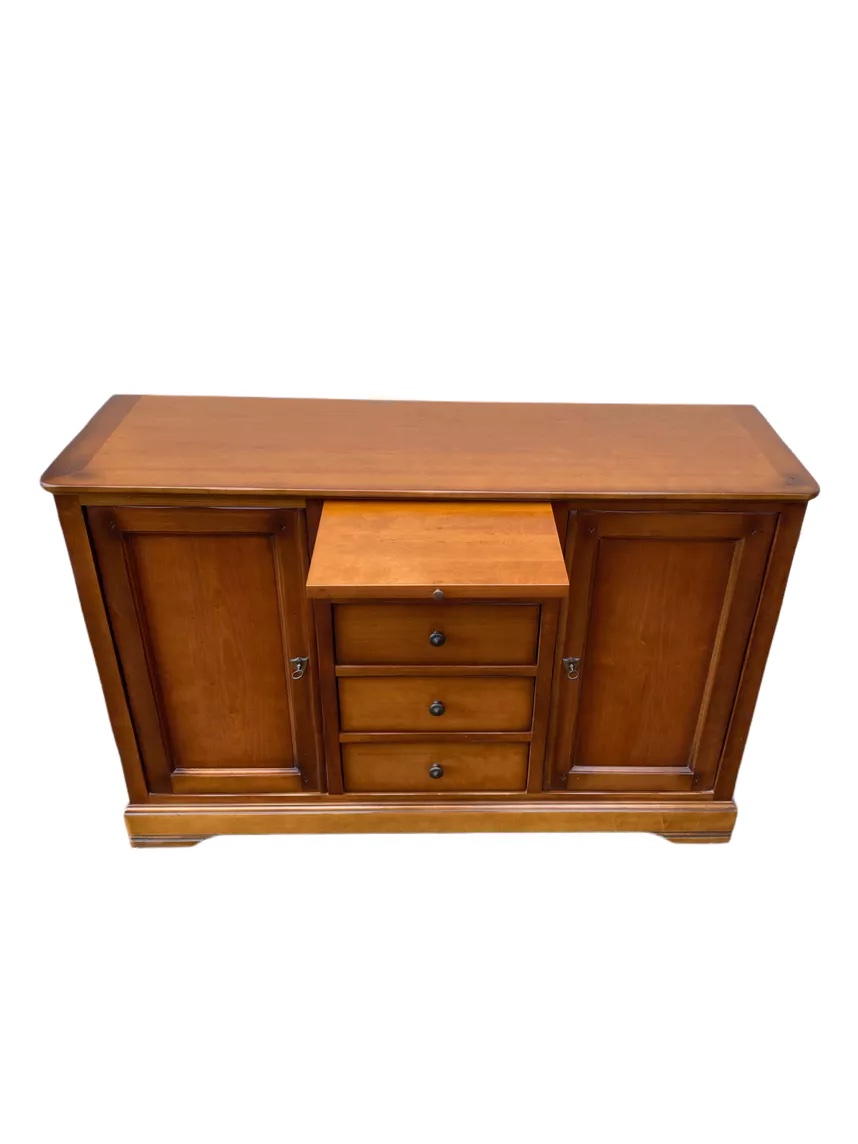 Louis Philippe Style Cherrywood Sideboard With 2 Doors And 4 Drawers-photo-2