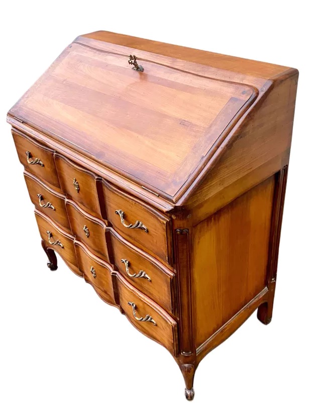 Bureau Secrétaire Dit "Scriban" de Style Louis XV en Bois Fruitier-photo-3