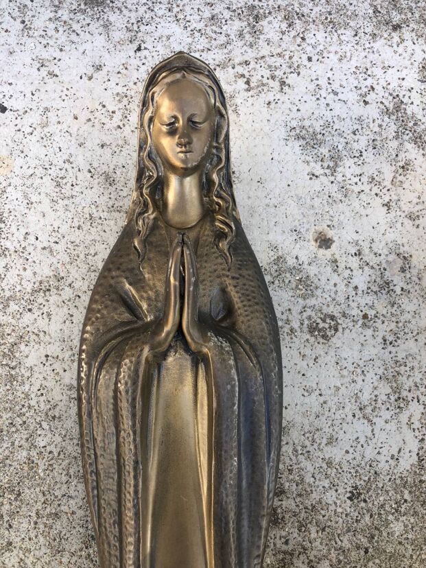 65cm Solid Bronze Statue Of The Virgin Mary-photo-1