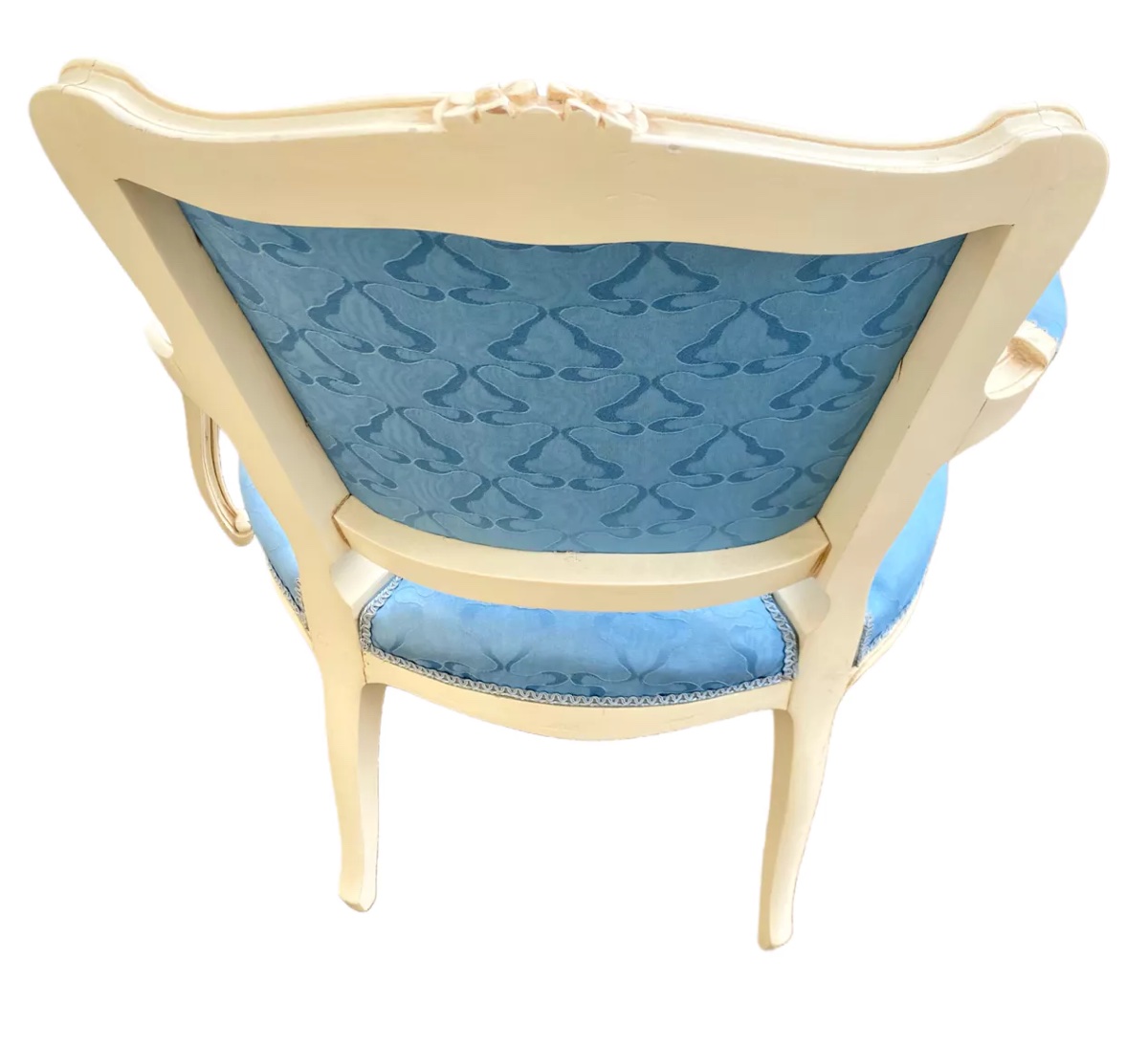 2 Blue Louis XV Armchairs-photo-6