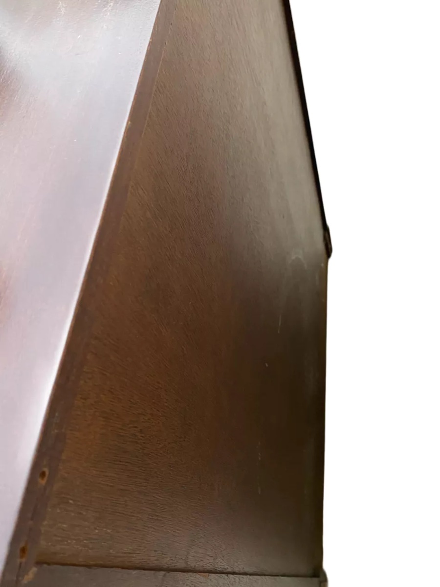 Secrétaire scriban anglais acajou-photo-7