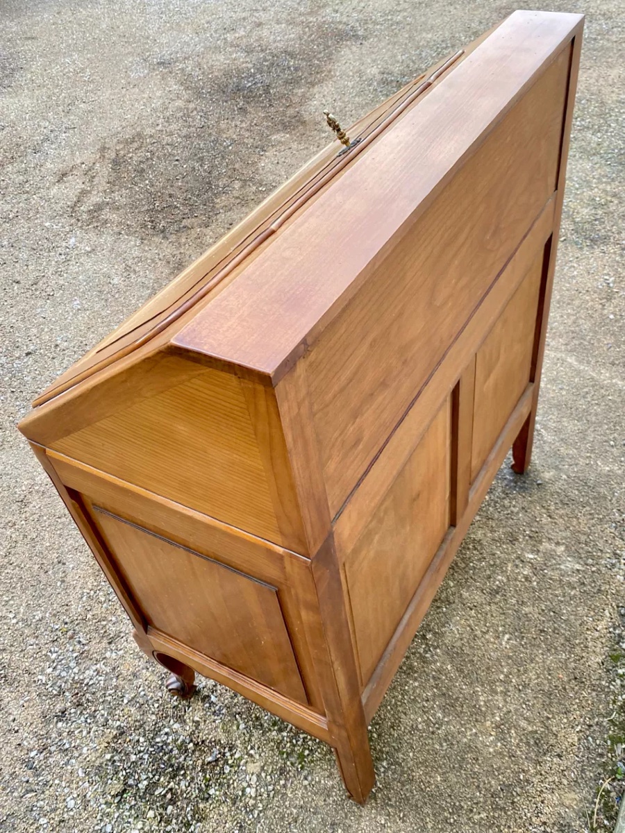 Secrétaire scriban dos d’âne de style Louis XV-photo-6