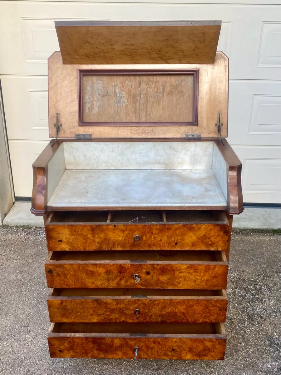 Louis Philippe Style Dressing Table With 4 Drawers-photo-2