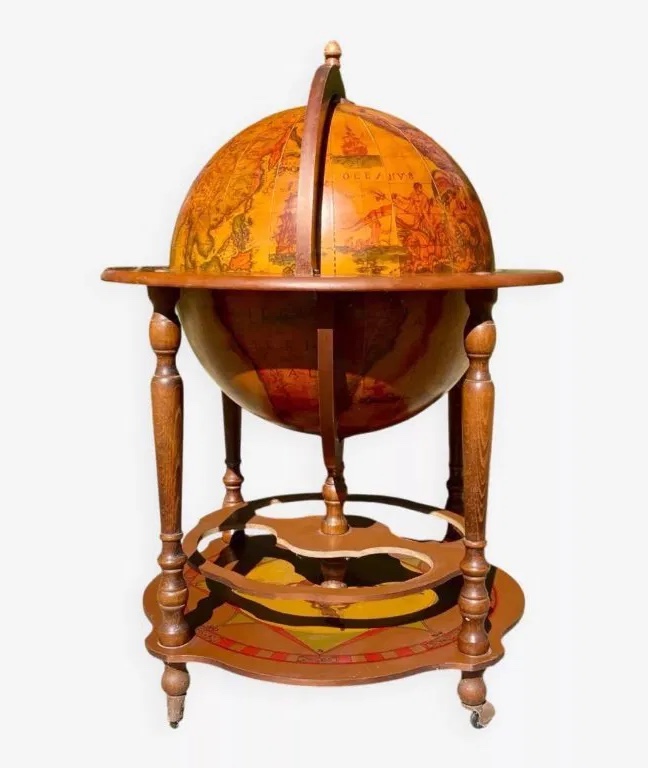  1960s Globe Bar On Wheels