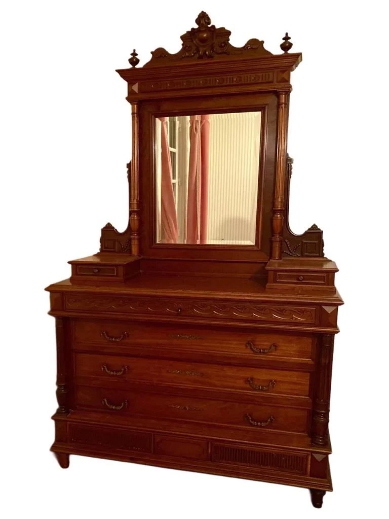 Commode coiffeuse table de toilette 19ème