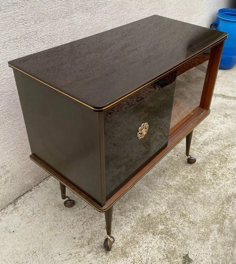 Vitrine de Bar Vintage sur Roulettes, 1960s-70s-photo-5