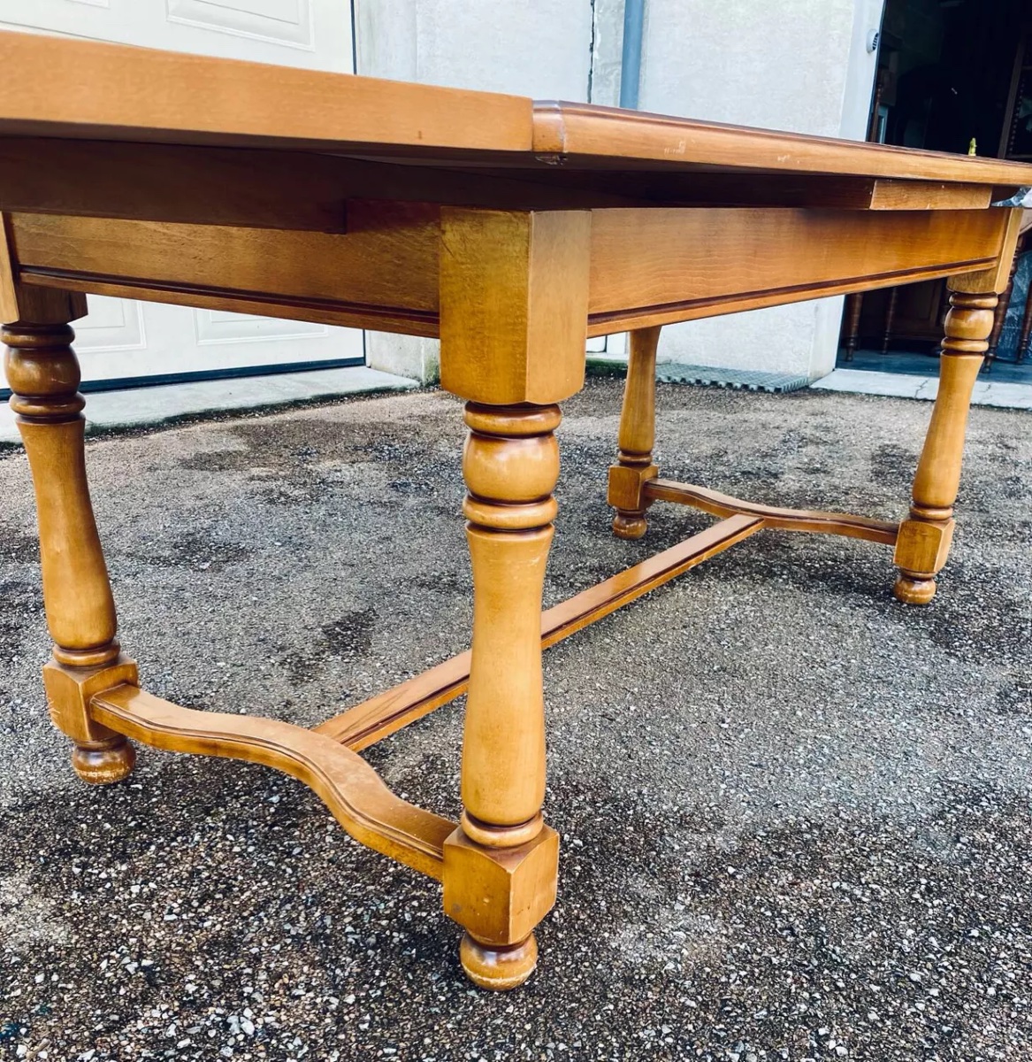 Large Solid Wood Farmhouse Table-photo-3