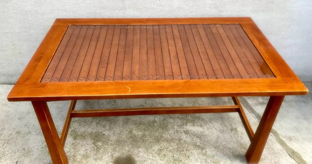 Exotic Glass And Solid Wood Table From Thailand-photo-2