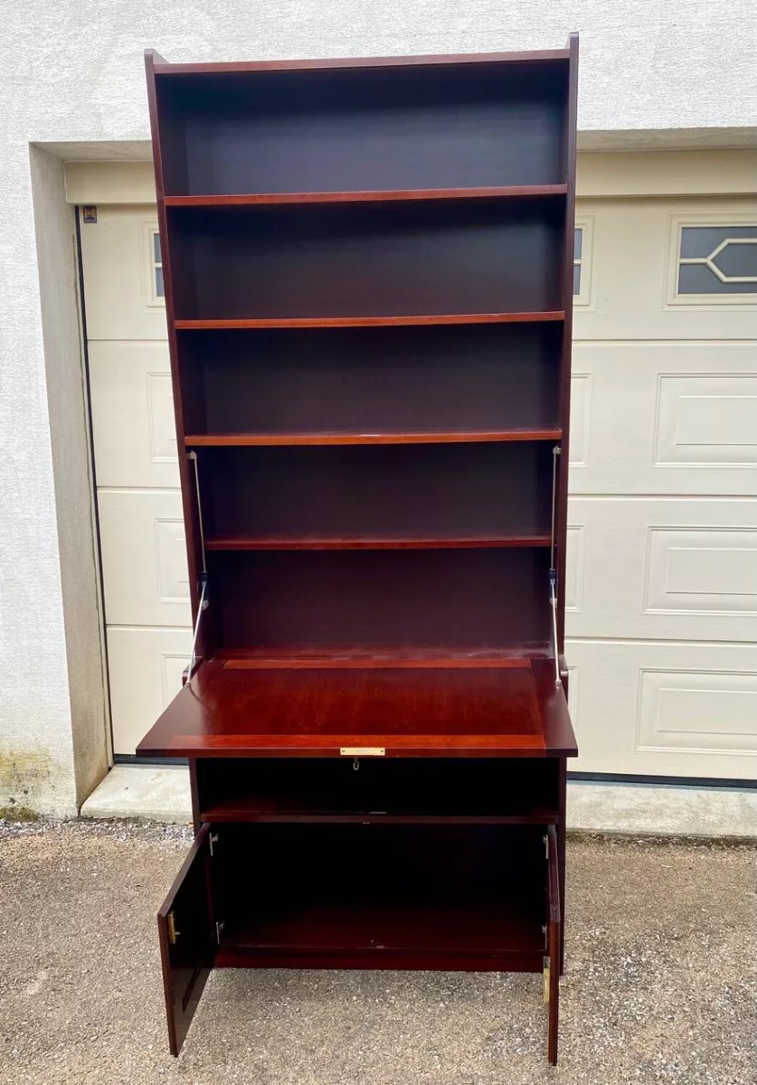 Vintage Tiered Desk, Bookcase, Display Cabinet, Secretary Desk, Bar-photo-3