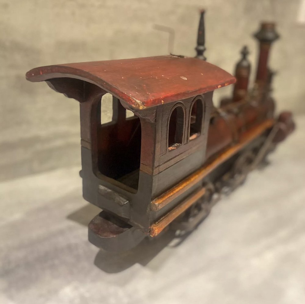 Vintage Wooden Miniature Train-photo-3