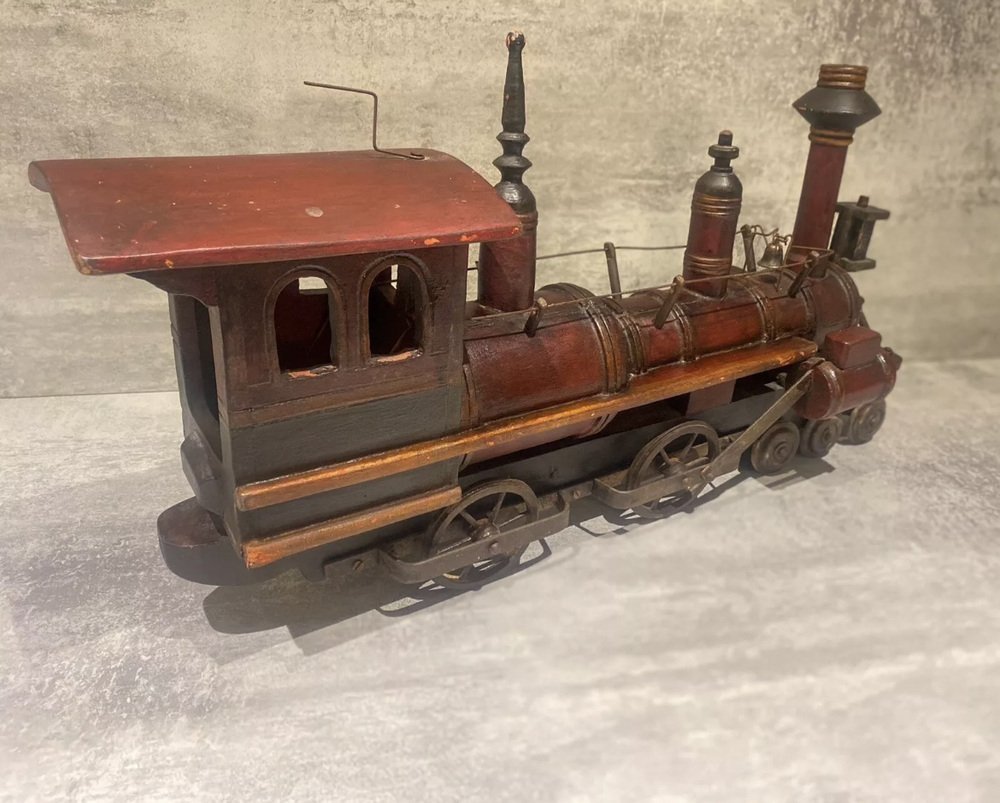 Vintage Wooden Miniature Train-photo-4